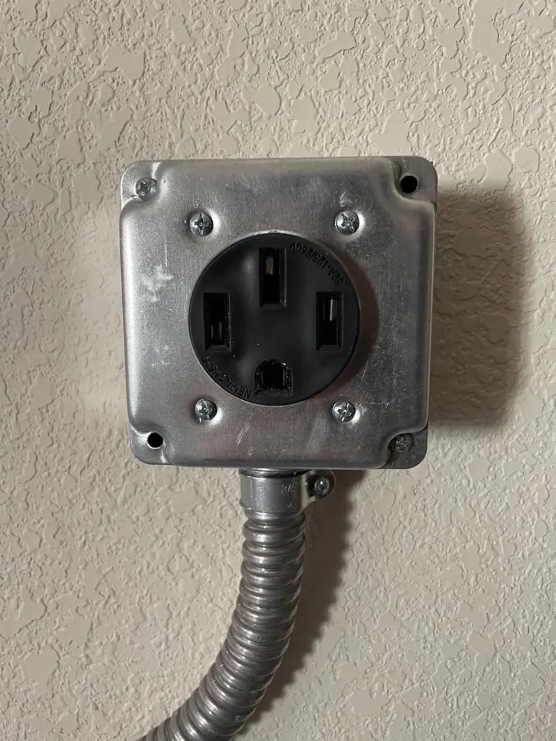 NEMA 14-50 outlet installed for Electrical Panel Upgrade in Olivette